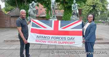 Flag raised at town hall as Watford marks Armed Forces Week