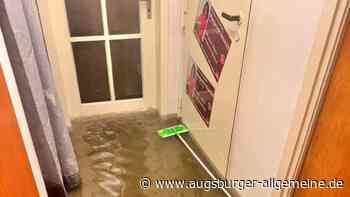 Unwetter über Augsburg: Keller laufen voll