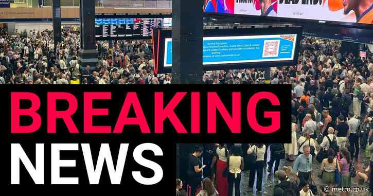 London Euston descends into chaos as trains grind to halt on hottest day of year