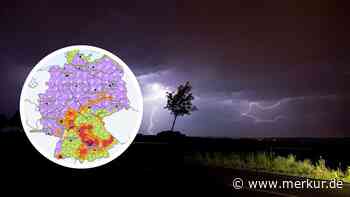 Wetter-Warnung überall: Deutschland-Karte leuchtet kunterbunt – „extreme Unwettermengen“ drohen
