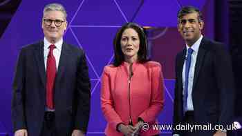BBC Election debate reduced to shambles as 'man with megaphone' shouts over Rishi Sunak and Keir Starmer as viewers brand it 'unwatchable'