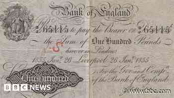 Rare £100 banknote fetches £32,000 at auction