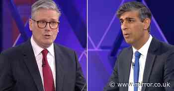 TV viewers all say same thing about BBC debate as Keir Starmer and Rishi Sunak struggle