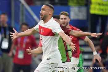 Turkey reaches Euro 2024 knockout round and eliminates Czech Republic in 2-1 win