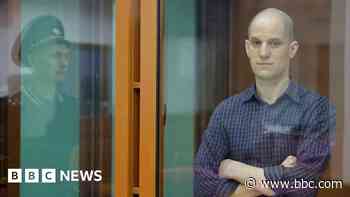 Evan Gershkovich in court as spy trial starts in Russia