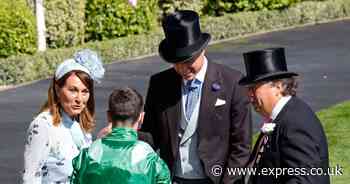 Candid Carole MIddleton delights with 'jockey' chat alongside Prince William