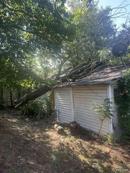 Elderly woman needs help after tree falls on home during storm
