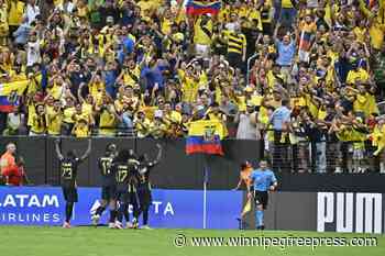 Ecuador wins its first Copa America game since 2016, beats winless Jamaica 3-1
