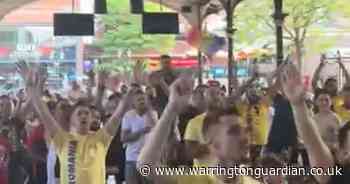 Incredible atmosphere in Warrington as fans gather to watch Euros