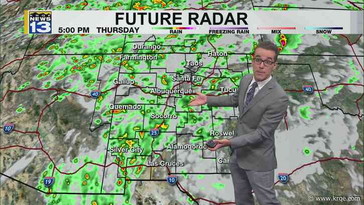 More rain, showers expected across New Mexico