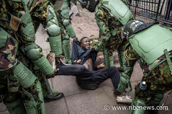 Police clash with protesters in Kenya as the military patrols the streets