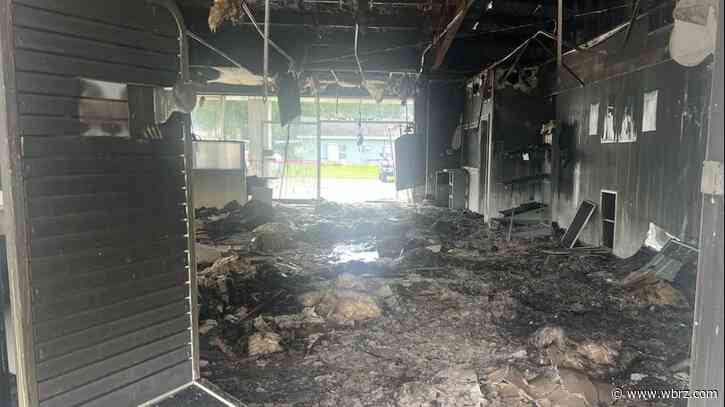New pictures from fire at car dealership believed to have been caused by electrical malfunction
