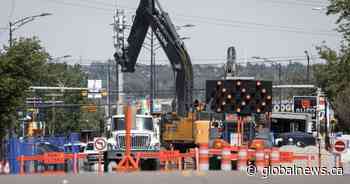 Major Calgary corridor closed due to water main break 3 weeks ago set to reopen