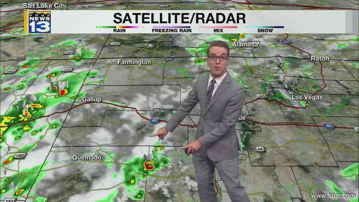 Monsoonal storms & not as hot