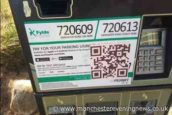 Warning after scammers put fake QR code stickers on seaside parking machines