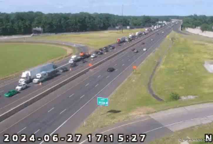 Traffic tied up southbound I-69 near Coldwater Rd following crash