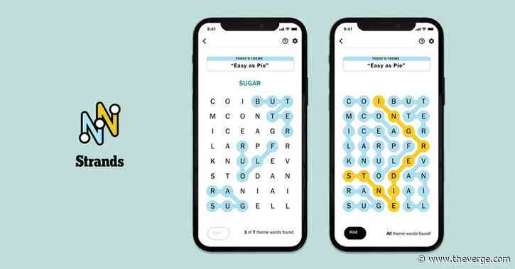 The New York Times’ excellent word search game is now in its Games app