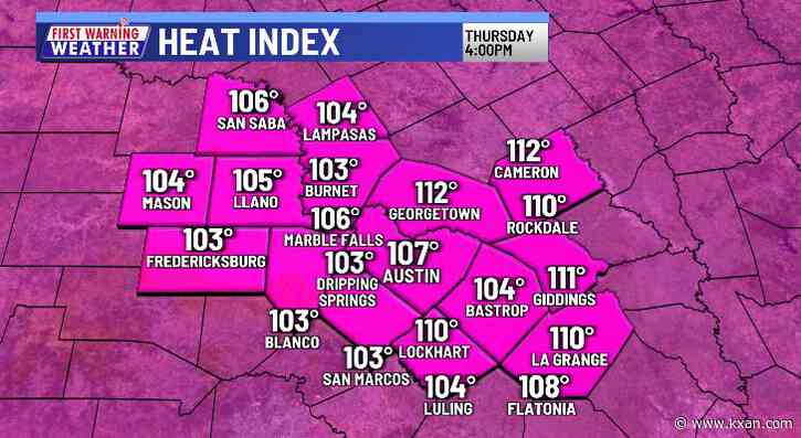 Austin hits 100º for first time in 2024, more to come