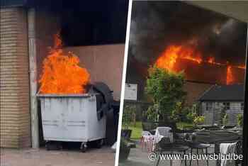 “Bro, dat gaat in brand vliegen”: jongeren filmen hoe brand in vuilniscontainer sporthal in lichterlaaie zet