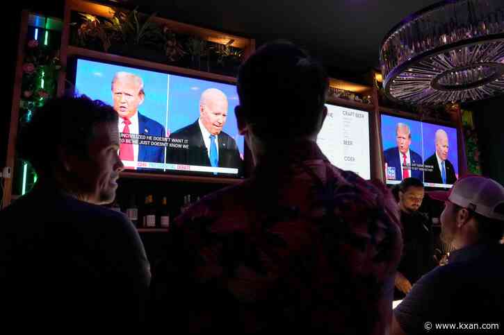 Biden, Trump take shots during brief immigration debate