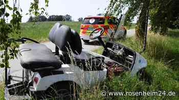 Mehrere Verletzte nach Unfall mit Golfcart ohne Straßenzulassung bei Taufkirchen (Vils)