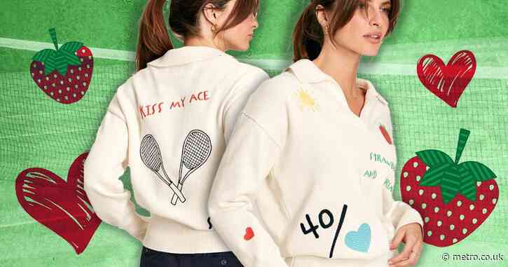 Game on! Joules’ best-selling Wimbledon-themed sweater is back in stock – but for a limited time only