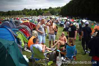 Wimbledon fans join the queue for tickets 24 hours before tennis tournament starts