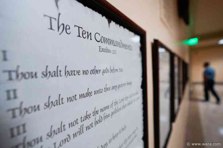 How will Louisiana's new Ten Commandments classroom requirement be funded and enforced?