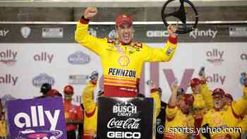 Good to the last drop: Joey Logano runs out of fuel at finish of 5th overtime to win at Nashville