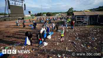 Glastonbury Festival clean-up under way