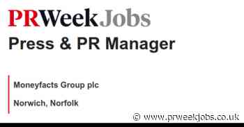Moneyfacts Group plc: Press & PR Manager