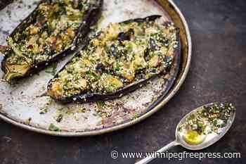 Make room on your grill for smoky charred eggplant
