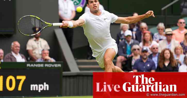 Wimbledon 2024: Alcaraz v Lajal, Sabalenka forced out by injury – live