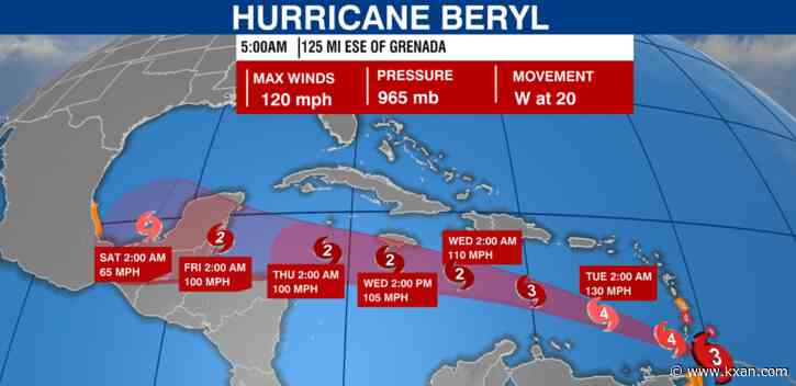 'Dangerous' Hurricane Beryl takes aim at Windward Islands, Tropical Storm Chris bringing heavy rain, flooding to Mexico