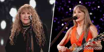 Taylor Swift plays ‘Clara Bow’ with ‘hero’ Stevie Nicks in the audience