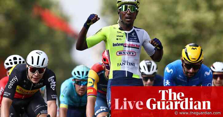 Tour de France 2024: Biniam Girmay sprints to win in Turin on race’s longest stage – live