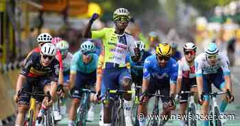 Girmay verrast met sprintzege in langste etappe Tour de France, Carapaz neemt gele trui over van Pogacar