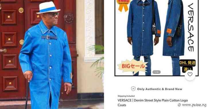 PHOTOS: Netizens react as Wike rocks over ₦3.4m Versace denim coat