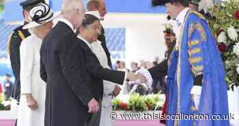 Westminster Lord Mayor greeted Emperor of Japan at visit