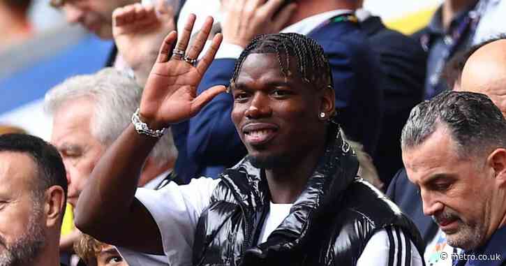 Paul Pogba watches France vs Belgium at Euro 2024 as he serves ban from football