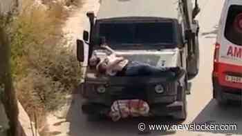 Nog twee Palestijnen zeggen dat Israëlische militairen ze vastbonden op jeep