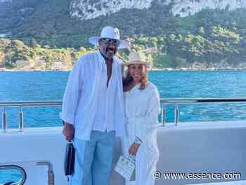 Steve And Marjorie Harvey Celebrate Their 17th Anniversary With Sicilian Views In Italy