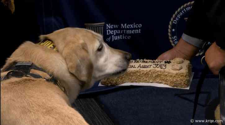 New Mexico Department of Justice celebrates retirement of K9