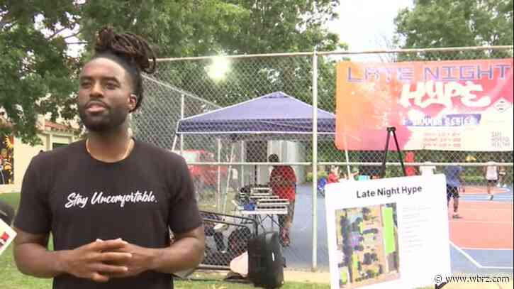 Late night event at Gus Young Park promoted mental well-being through basketball