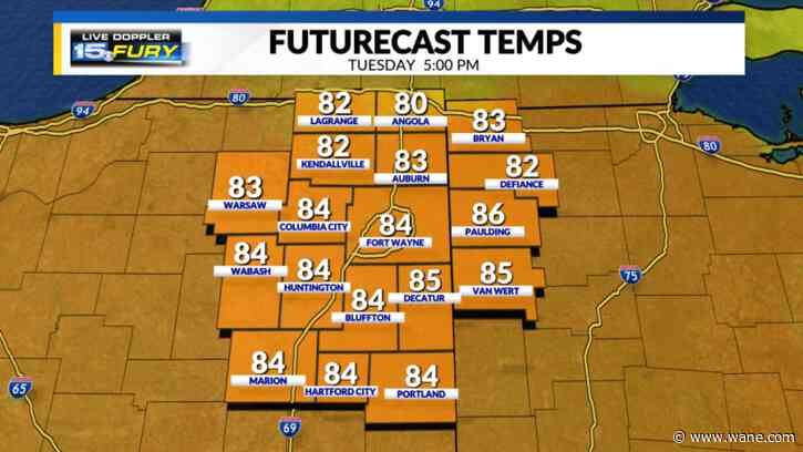 Heat builds today with uncomfortable humidity on the way