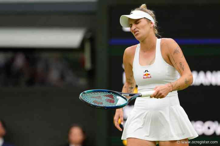 Defending Wimbledon champ Marketa Vondrousova ousted in the first round
