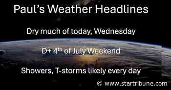 Thunderstorms expected to affect July 4th festivities in southern Minnesota