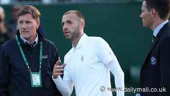 Dan Evans hits out at Wimbledon officials and accuses opponent's team of making comments towards him during suspended first-round clash with Alejandro Tabilo