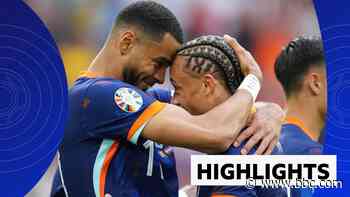 Highlights: Dominant Dutch head to Berlin as they eliminate Romania