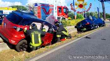 Incidente tra due auto vicino Roma: quattro feriti tra cui un neonato